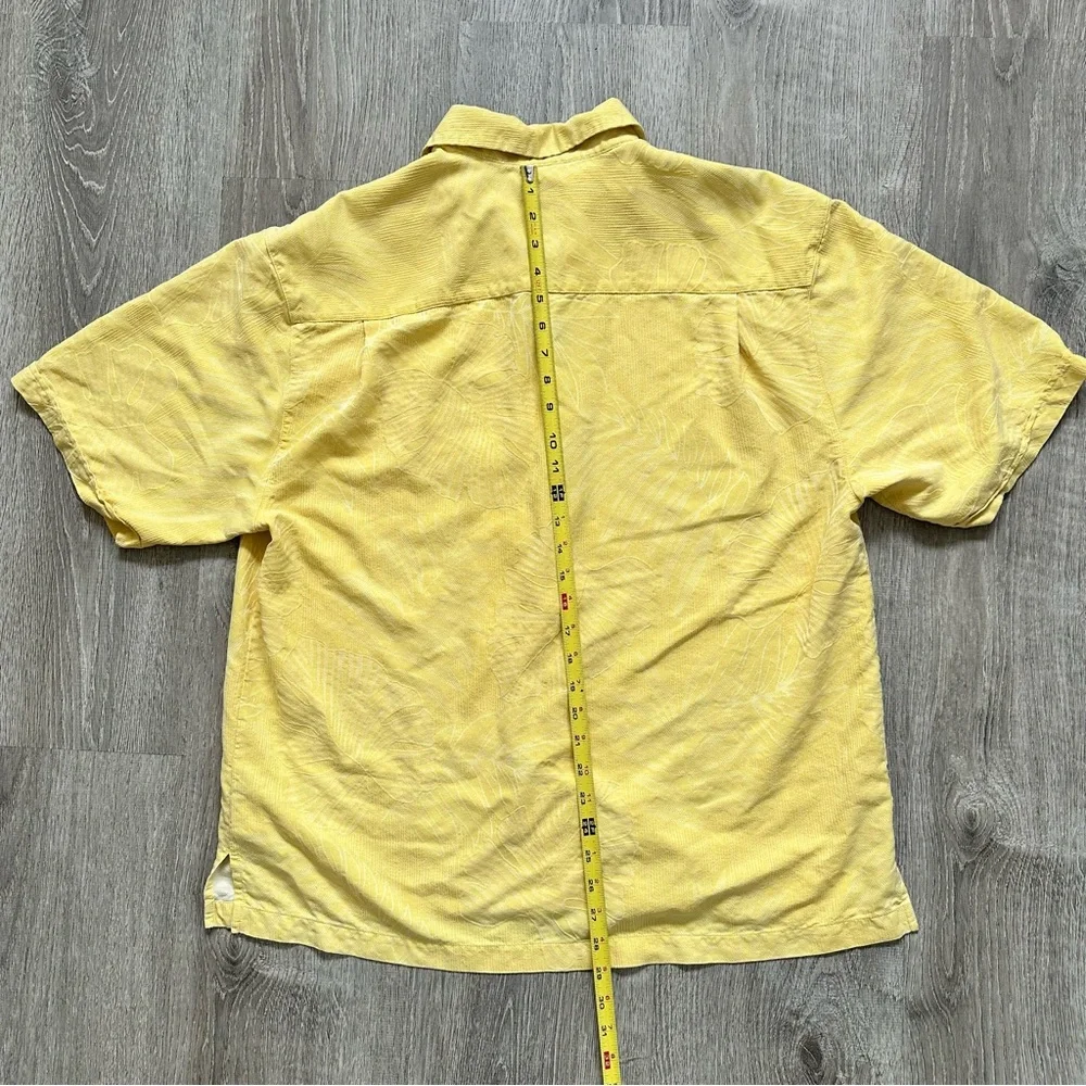 Jamaica Jaxx Yellow short sleeve men’s XL tropical Textured Shirt‎